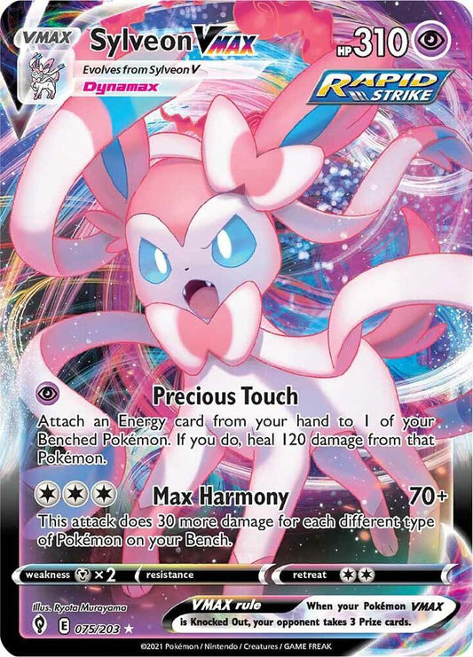 Sylveon VMAX 075/203 - SWSH07: Evolving Skies (SWSH07) Pokémon TCG