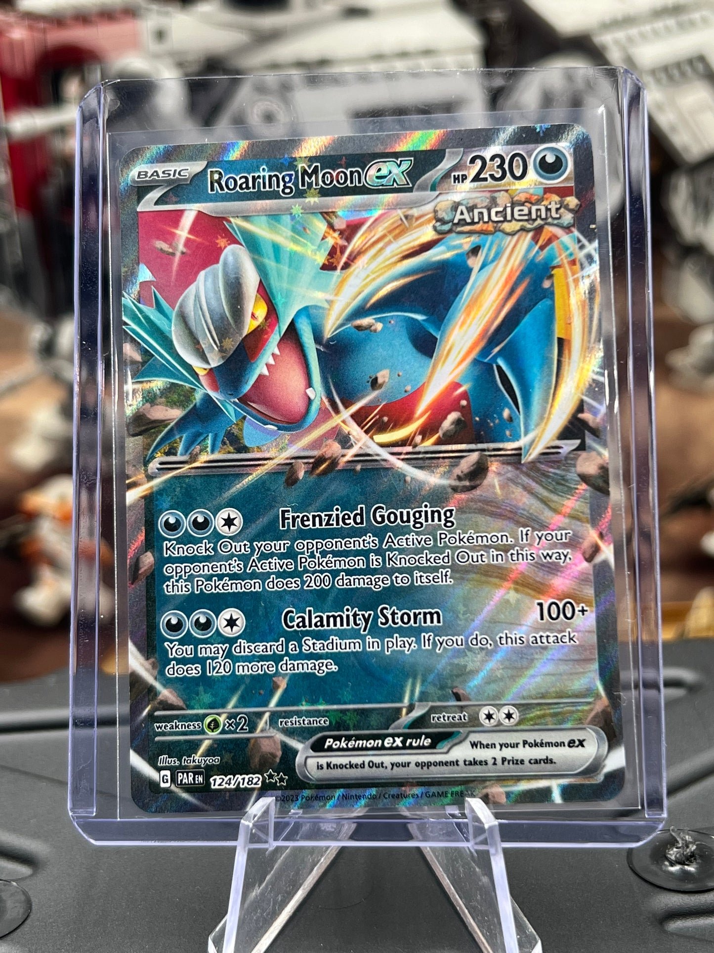 Roaring Moon ex 124/182 - SV04: Paradox Rift (PAR) Pokémon TCG