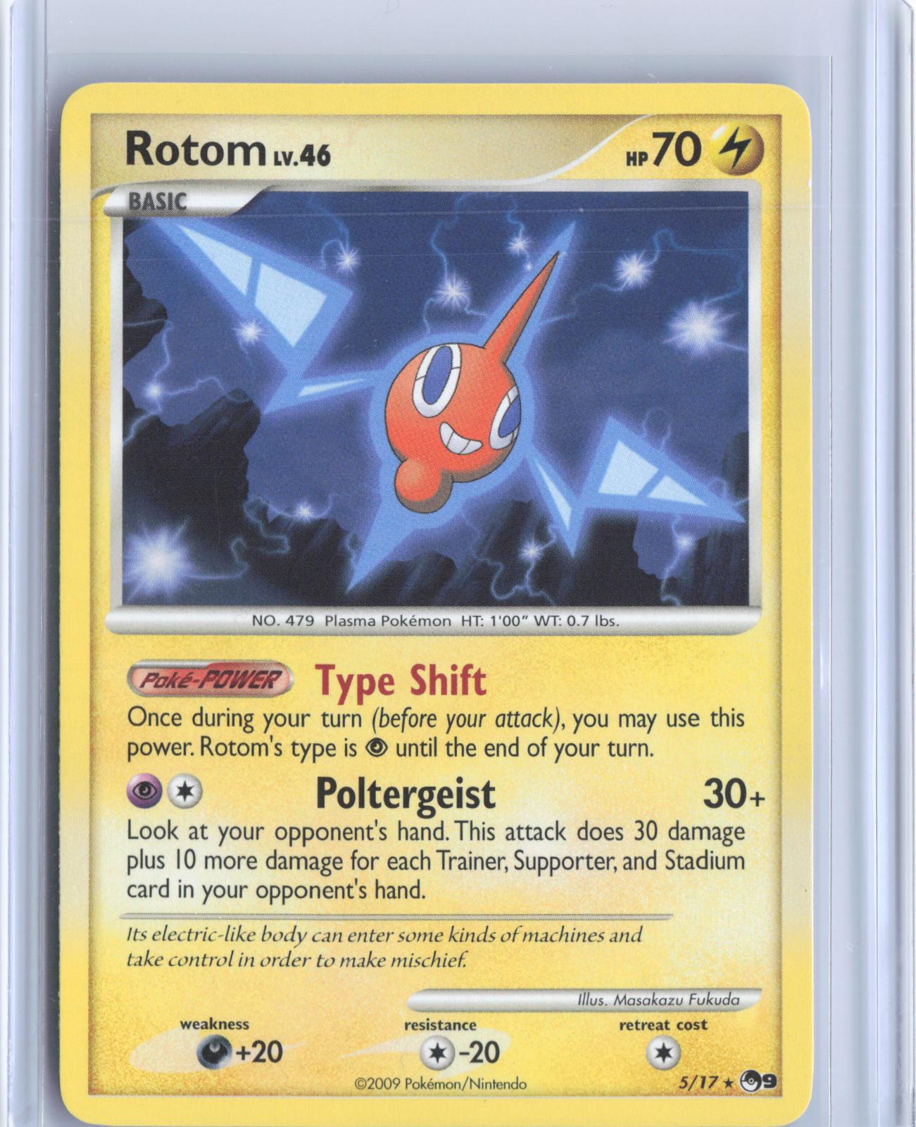 Rotom 5/17 Rare POP Series 9 Pokemon