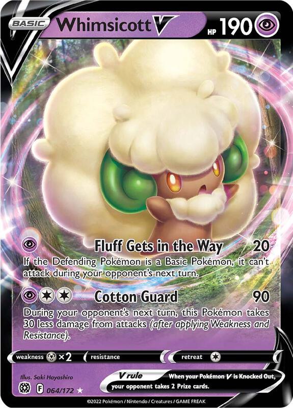 Whimsicott V - 064/172 - SWSH09: Brilliant Stars (SWSH09) Pokémon Card TCG