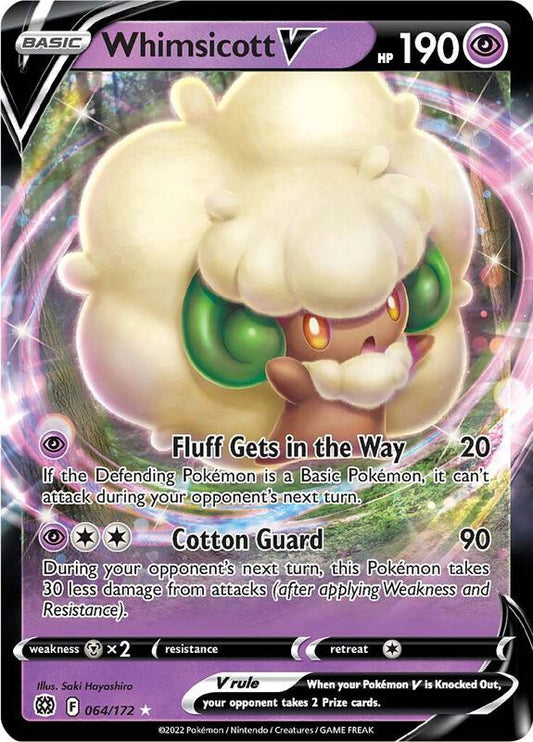 Whimsicott V - 064/172 - SWSH09: Brilliant Stars (SWSH09) Pokémon Card TCG