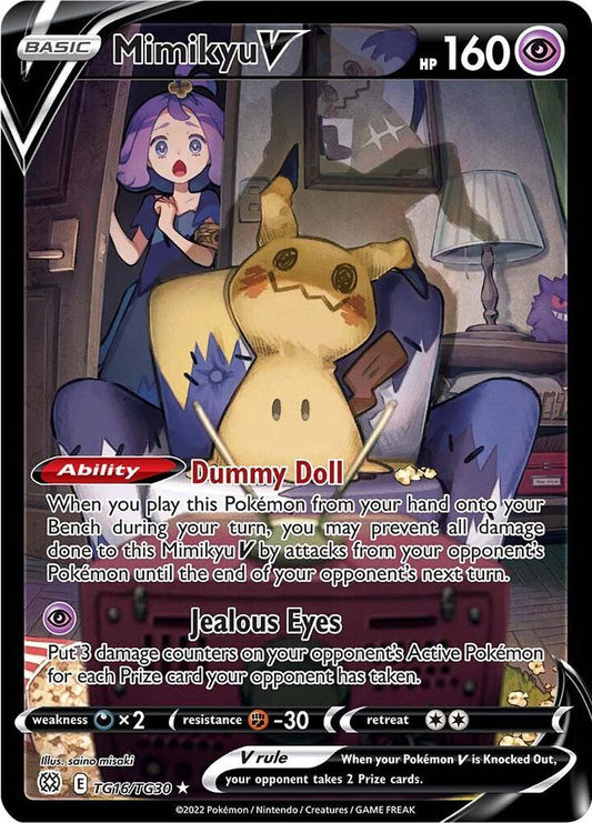 Mimikyu V TG16/TG30 - SWSH09: Brilliant Stars Trainer Gallery (SWSH09:TG) Pokémon Card TCG