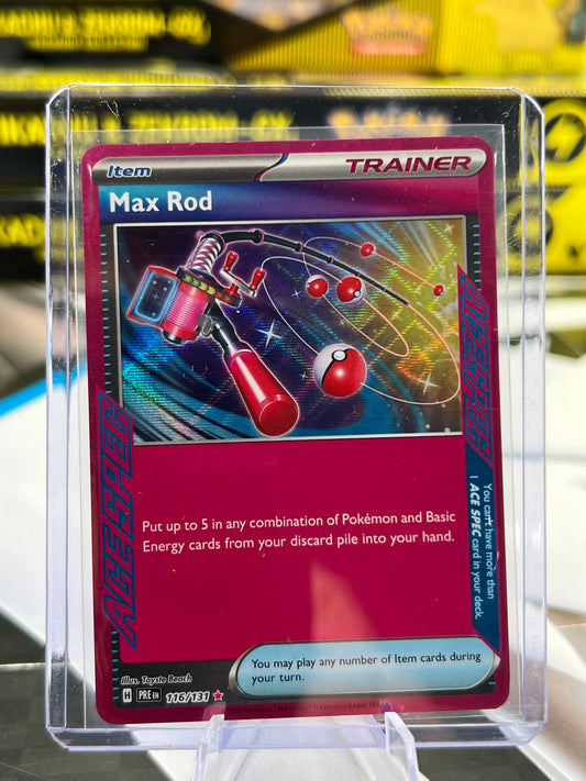 Max Rod 116/131 - SV: Prismatic Evolutions (PRE) POKÉMON TCG