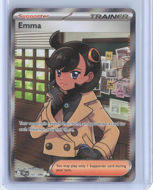 Emma 107/086 Ultra Rare Chaos Rising Pokemon TCG Card