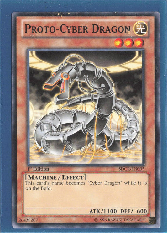 Proto-Cyber Dragon SDCR-EN005 Structure Deck: Cyber Dragon Revolution Yu-Gi-Oh 1st Edition