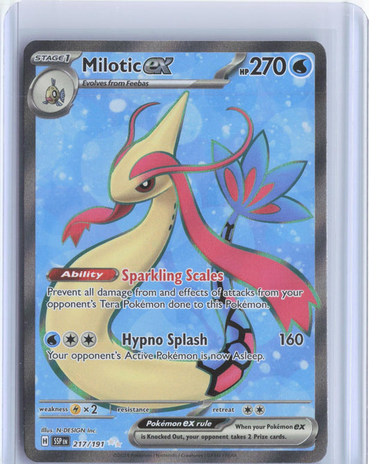 Milotic ex 217/191 Ultra Rare Surging Sparks Pokemon Holo