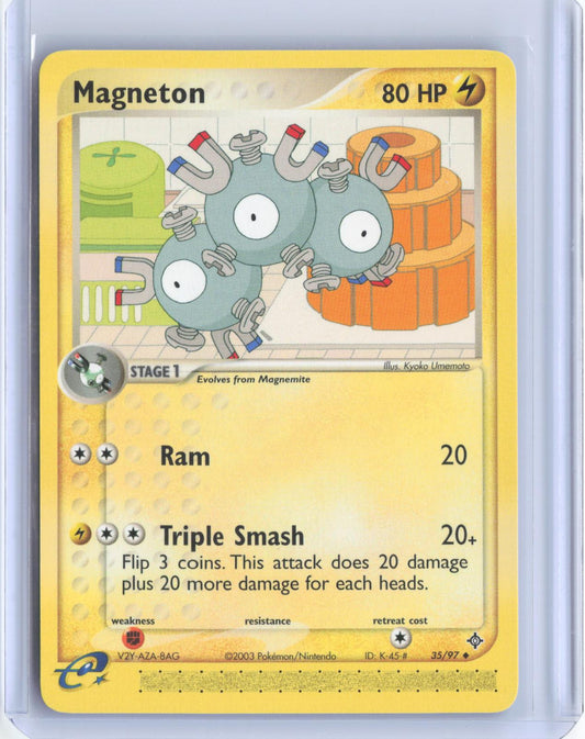 Magneton 35/97 Uncommon Dragon Pokemon TCG Card