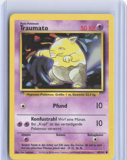 Drowzee 49/102 Common Base Set Unlimited Pokemon TCG Card