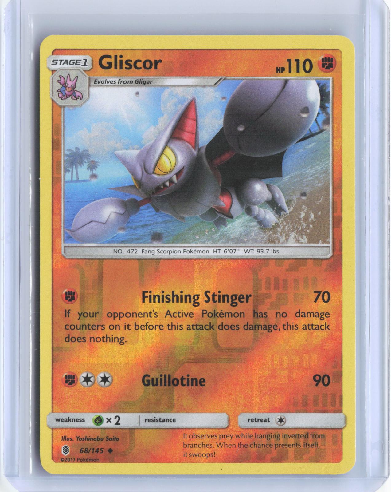 Gliscor 68/145 Uncommon Guardians Rising Pokemon TCG Card
