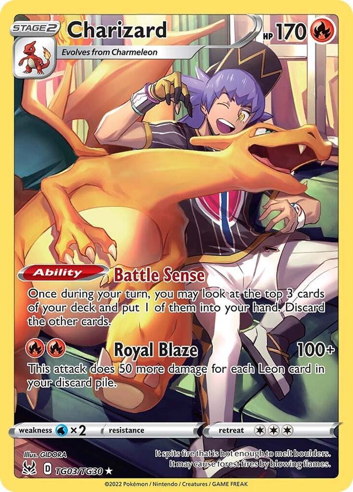 Charizard TG03/TG30 - SWSH11: Lost Origin Trainer Gallery (SWSH11: TG) Pokémon Card TCG