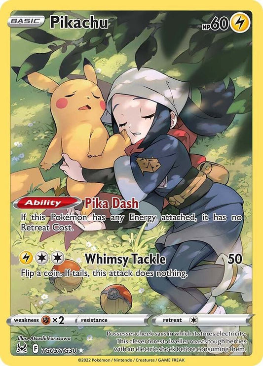 Pikachu TG05/TG30 - SWSH11: Lost Origin Trainer Gallery (SWSH11: TG) Pokémon Card TCG