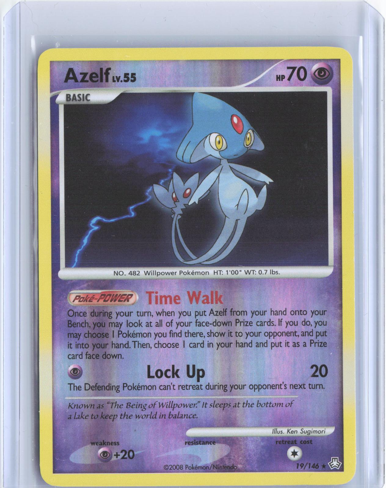 Azelf 19/146 Rare Legends Awakened Pokemon Reverse Holo TCG Card