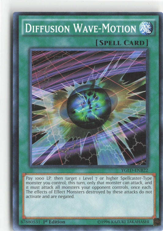 Diffusion Wave-Motion YGLD-ENB22 King of Games: Yugi's Legendary Decks Yu-Gi-Oh 1st Edition