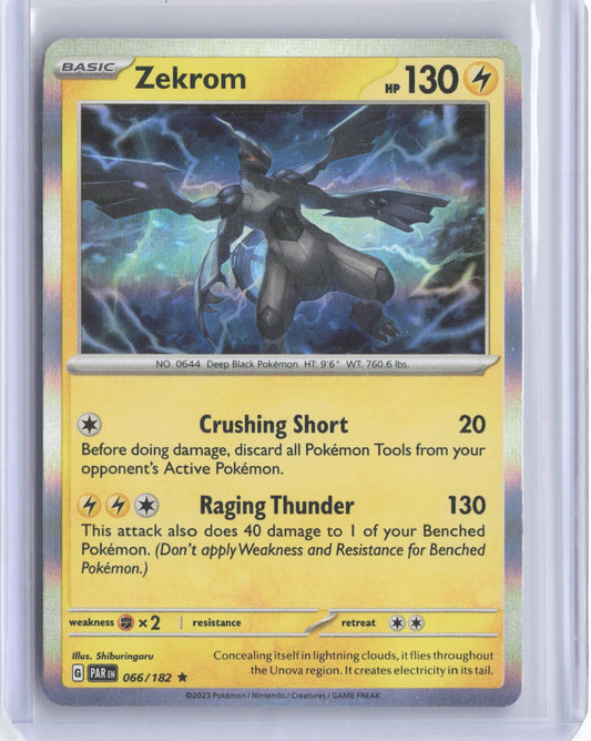 Zekrom 066/182 Rare Paradox Rift Pokemon Holo TCG Card