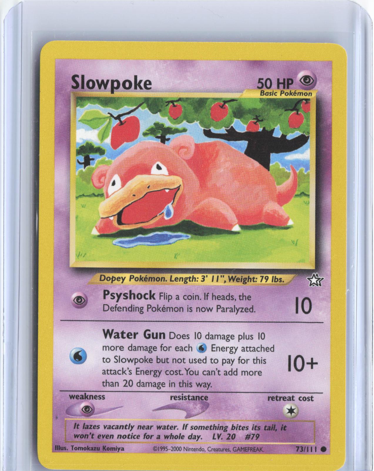Slowpoke 73/111 Common Neo Genesis Pokemon Unlimited