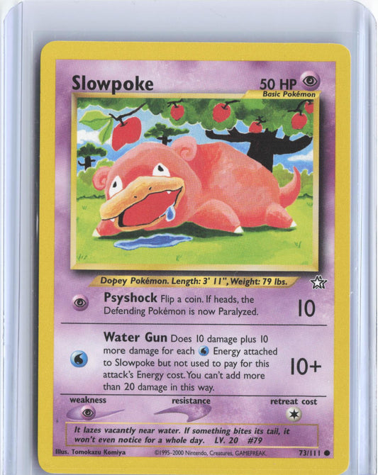 Slowpoke 73/111 Common Neo Genesis Pokemon Unlimited