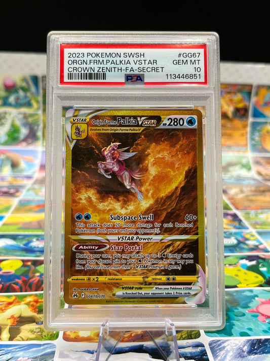 PSA 10 Origin Forme Dialga VSTAR (Secret) GG68/GG70 - Crown Zenith: Galarian Gallery (CRZ:GG) Graded Pokémon TCG