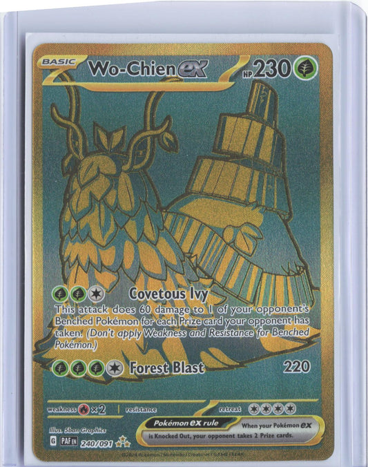 Wo-Chien ex 240/091 Hyper Rare Paldean Fates Pokemon Holo TCG Card