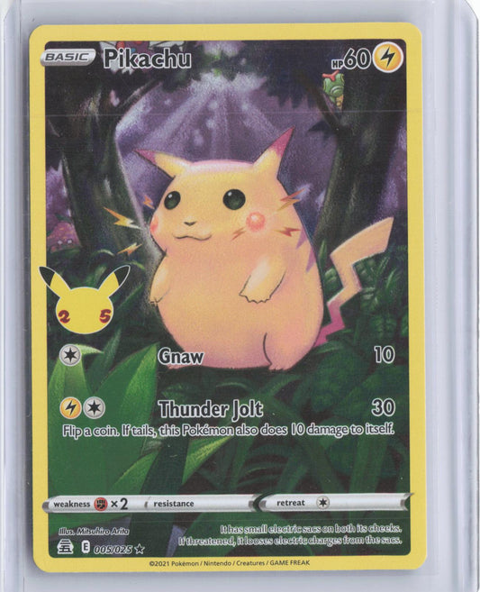Pikachu 005/025 Holo Rare Celebrations Pokemon