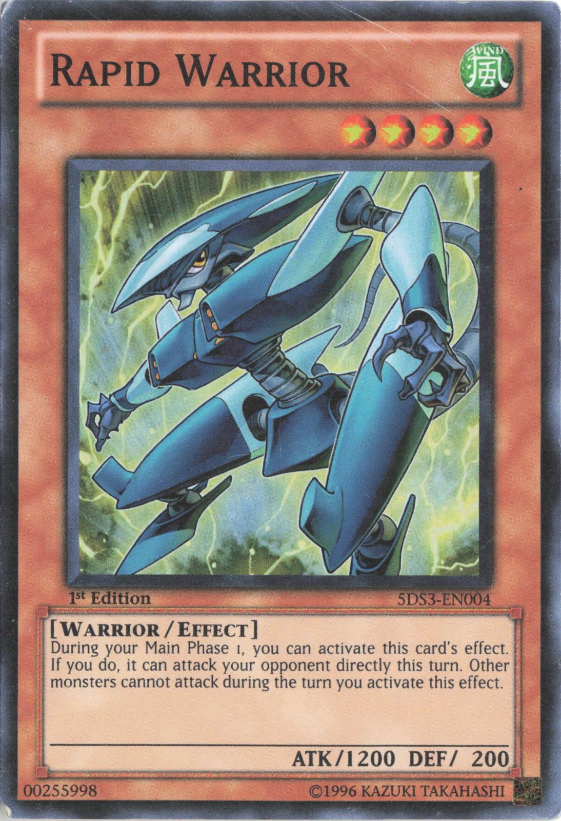 Rapid Warrior 5DS3-EN004 Starter Deck: Duelist Toolbox Yu-Gi-Oh 1st Edition