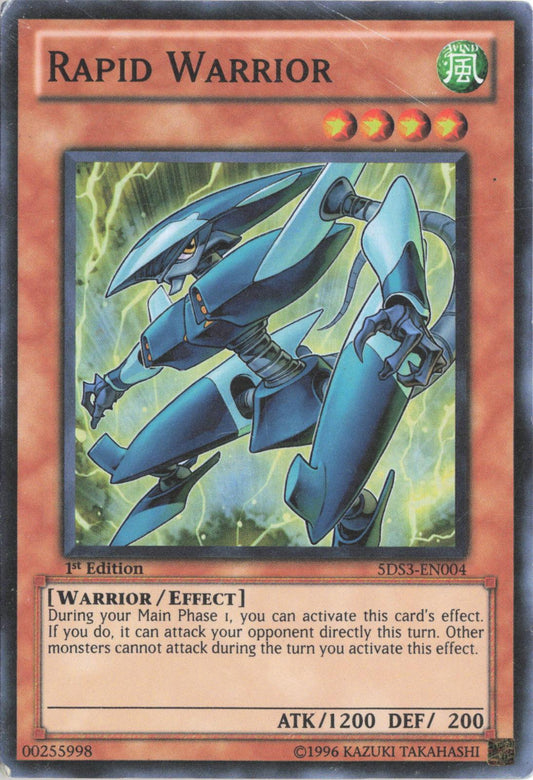 Rapid Warrior 5DS3-EN004 Starter Deck: Duelist Toolbox Yu-Gi-Oh 1st Edition