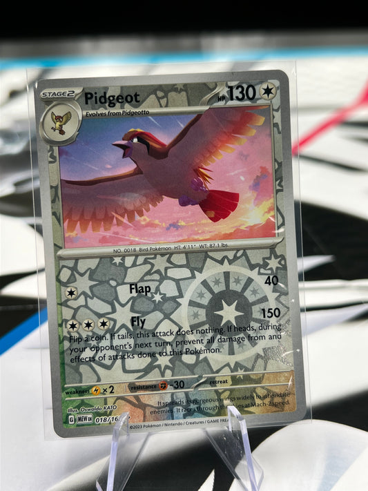Pidgeot Reverse holo 018/165 - SV: Scarlet & Violet 151 (MEW) Pokémon Card TCG