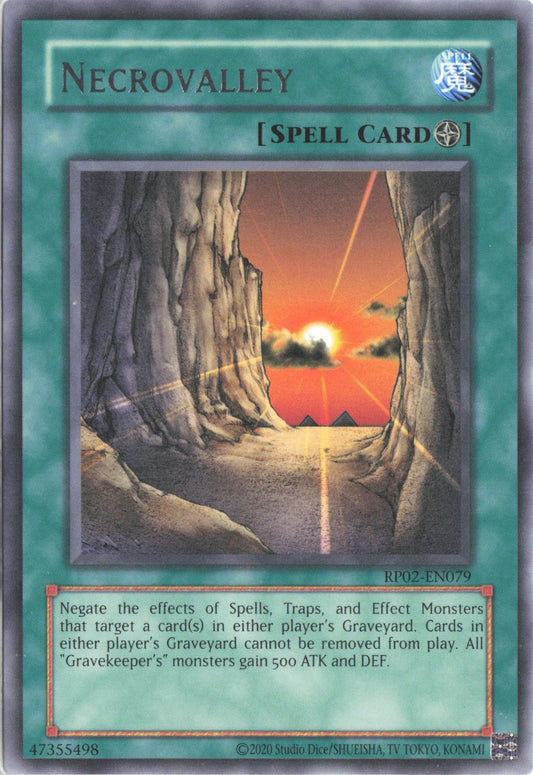 Necrovalley RP02-EN079 Rare Retro Pack 2 Yu-Gi-Oh Unlimited