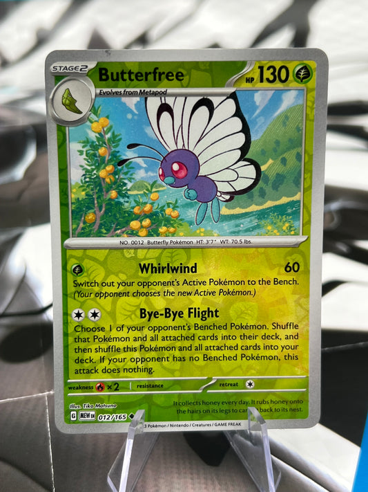 Butterfree Reverse Holo 012/165 - SV: Scarlet & Violet 151 (MEW) Pokémon Card TCG
