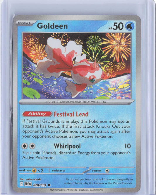 Goldeen (Poke Ball Pattern) 020/131 Holo Prismatic Evolutions Pokemon Card