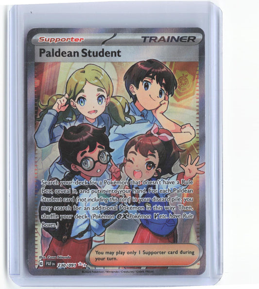 Paldean Student 230/091 Ultra Rare Paldean Fates Pokemon Holo