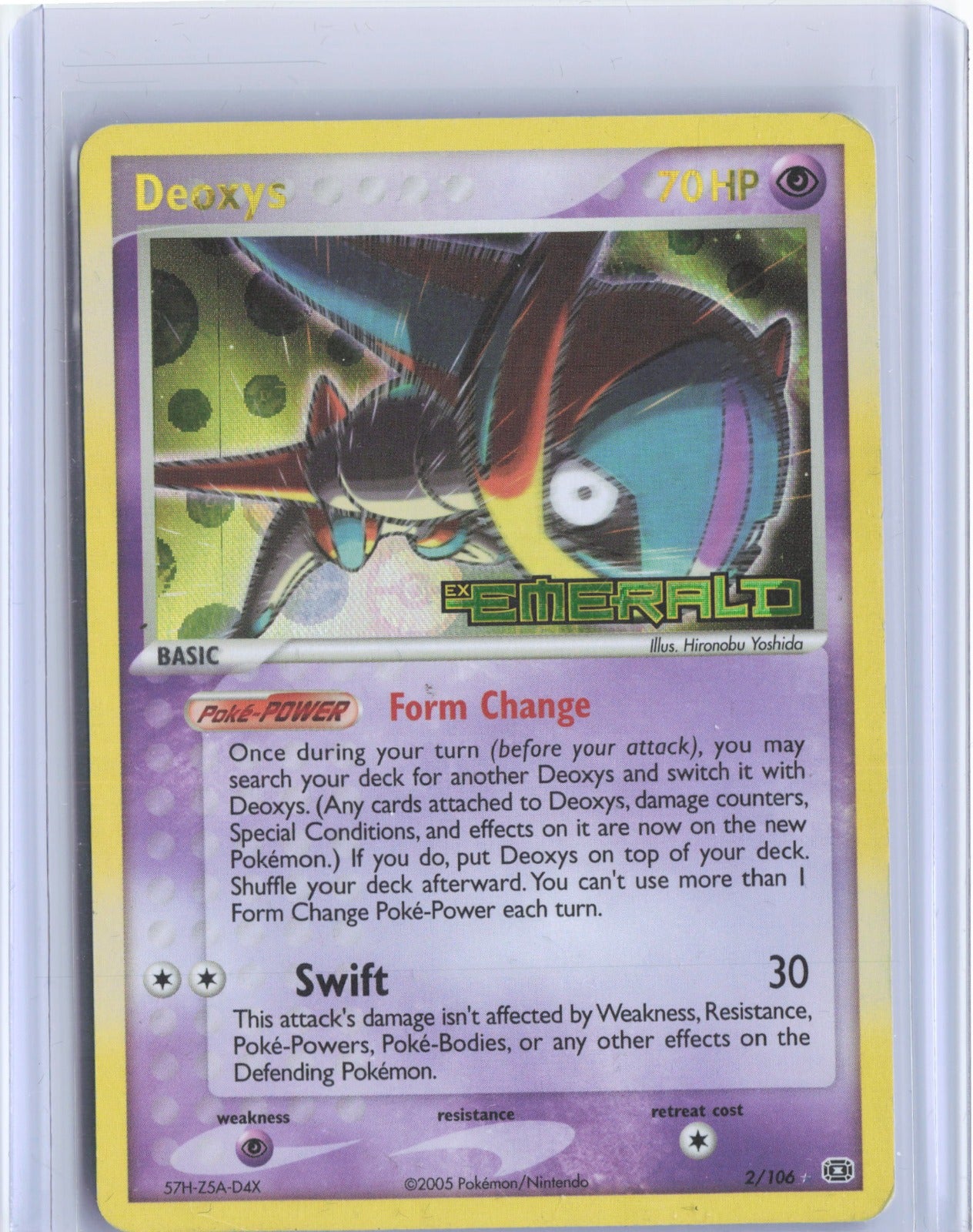 Deoxys (Speed Forme) Reverse Holo Holo Rare Emerald 2/106