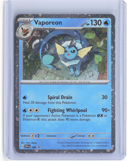 Vaporeon (Cosmos Holo) 168 Holo Scarlet & Violet Promo Pokemon Holo TCG Card