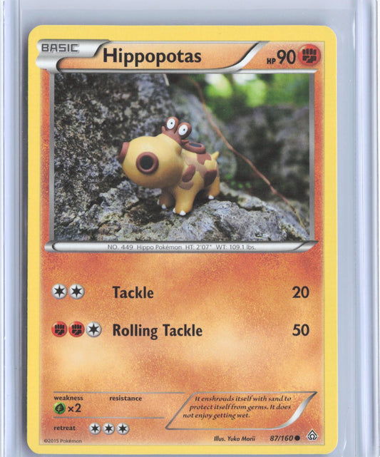 Hippopotas 87/160 Common Primal Clash Pokemon TCG Card
