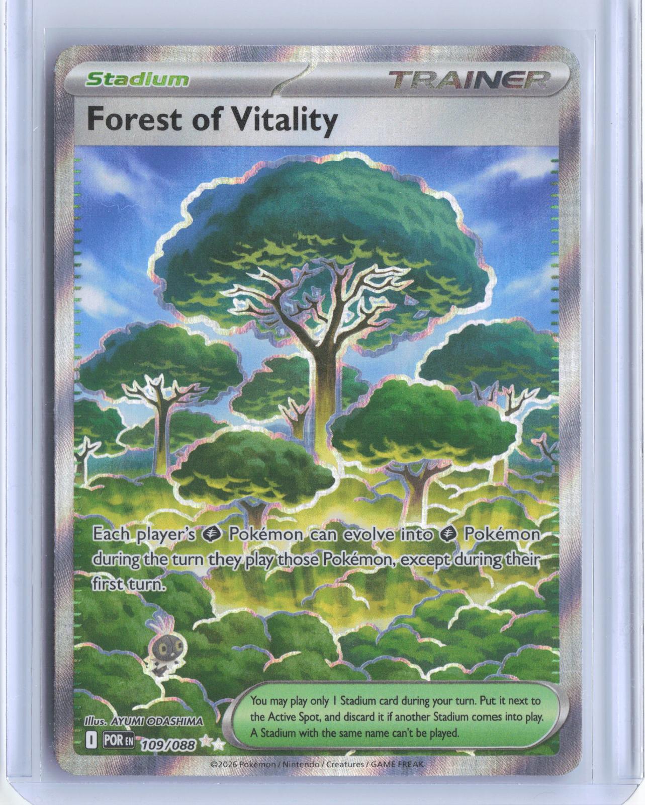 Forest of Vitality 109/088 Ultra Rare Perfect Order Pokemon TCG Card