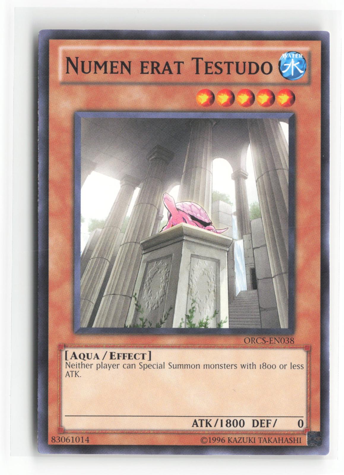 Numen erat Testudo ORCS-EN038 Order of Chaos Yu-Gi-Oh Unlimited
