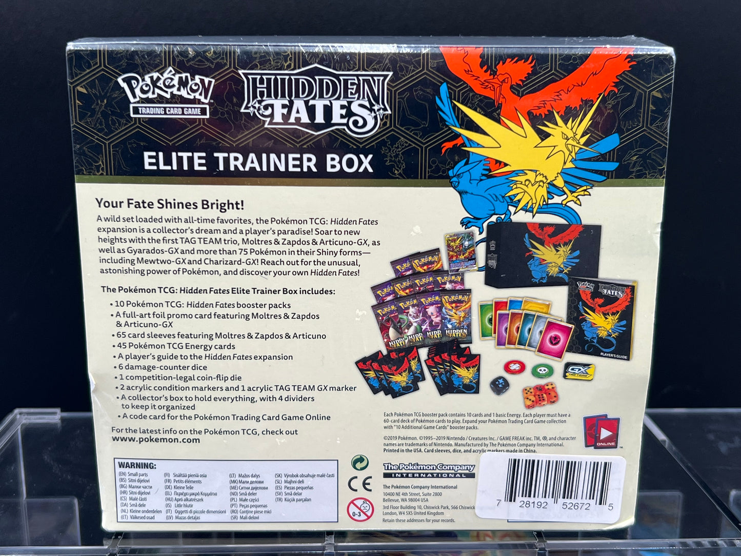 Hidden Fates Elite Trainer Box ETB - Hidden Fates (HIF) Pokémon TCG
