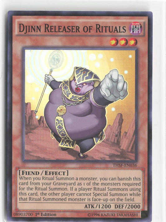 Djinn Releaser of Rituals THSF-EN036 The Secret Forces Yu-Gi-Oh 1st Edition