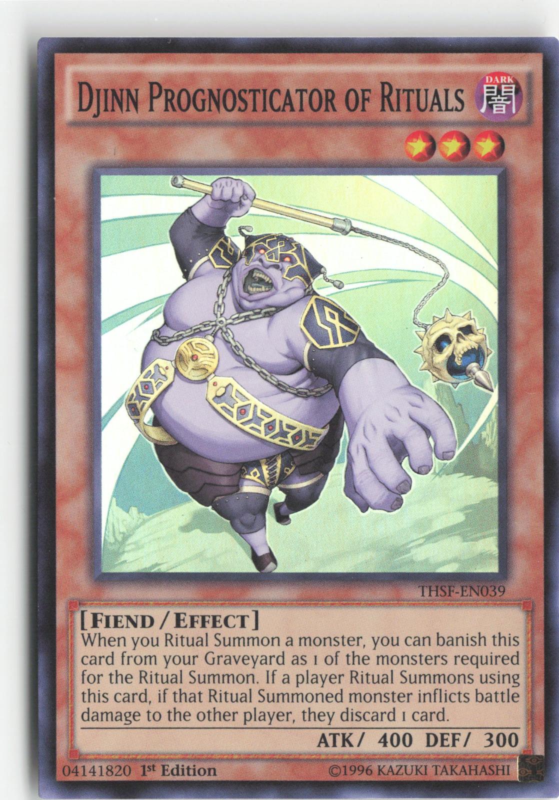 Djinn Prognosticator of Rituals THSF-EN039 The Secret Forces Yu-Gi-Oh 1st Edition