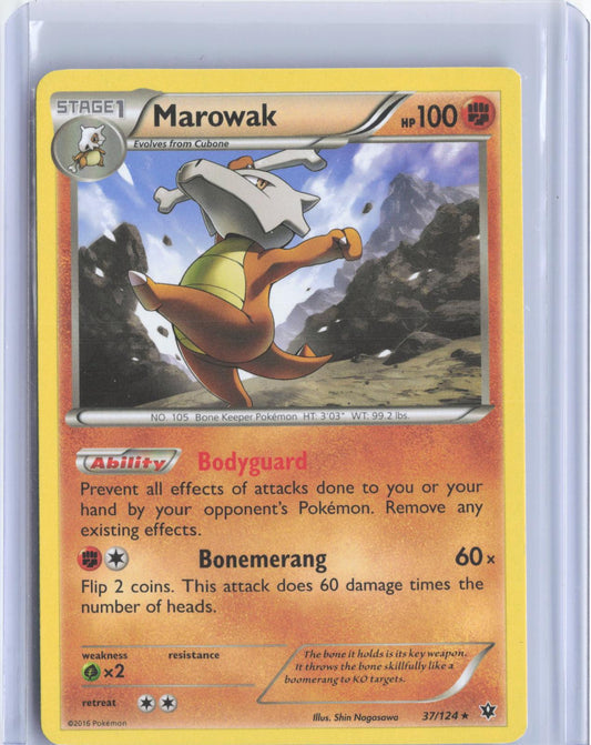 Marowak 37/124 Rare Fates Collide Pokemon TCG Card