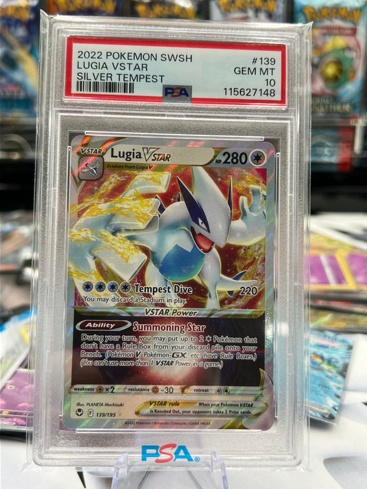 PSA 10 Lugia VSTAR 139/195 - SWSH12: Silver Tempest (SWSH12) Pokémon TCG