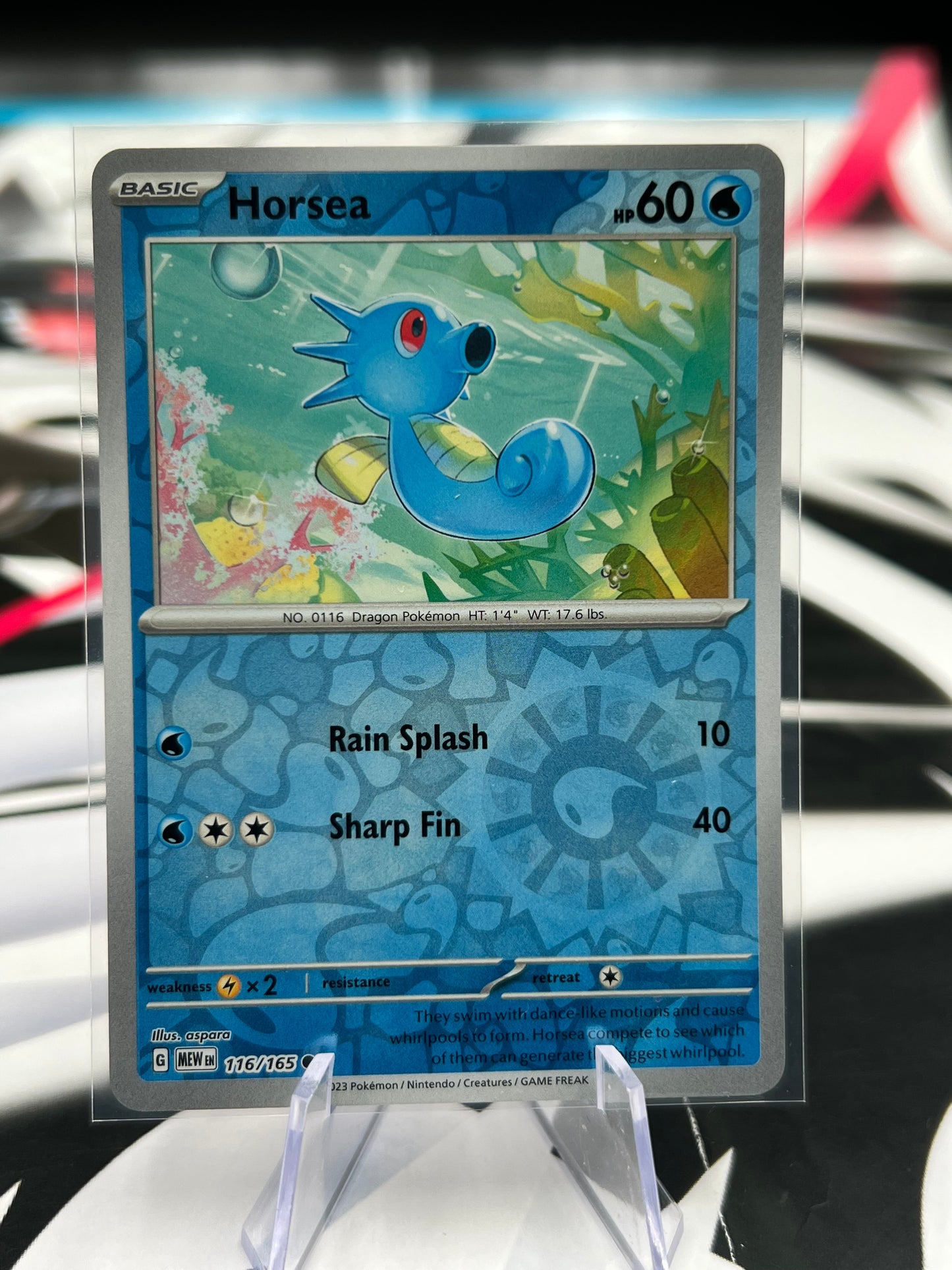 Horsea Reverse Holo 116/165 - SV: Scarlet & Violet 151 (MEW) Pokémon Card TCG