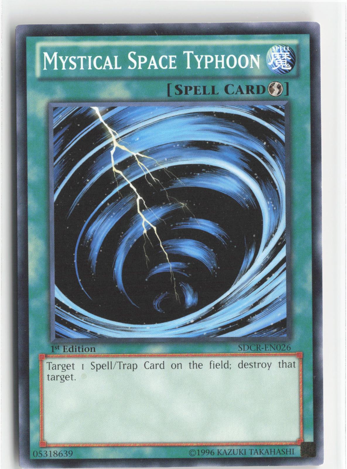 Mystical Space Typhoon SDCR-EN026 Structure Deck: Cyber Dragon Revolution Yu-Gi-Oh 1st Edition