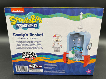 SpongeBob SquarePants Sandys Rocket Construction Set Snap and Switch New Nickelodeon Not Lego 95 Pieces