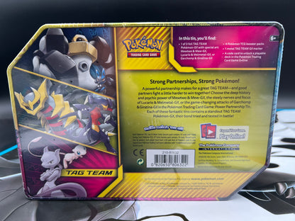 Power Partnership Tin [ Tag Team Lucario & Melmetal GX Promo SM 192 ] - SM - Unified Minds (SM11) Pokémon TCG New