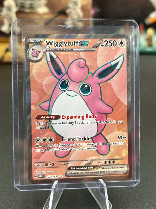 Wigglytuff ex - 187/165 - SV: Scarlet & Violet 151 (MEW) Pokémon TCG