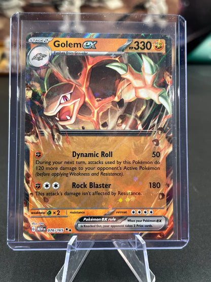 Golem ex - 076/165 - SV: Scarlet & Violet 151 (MEW) Pokémon TCG