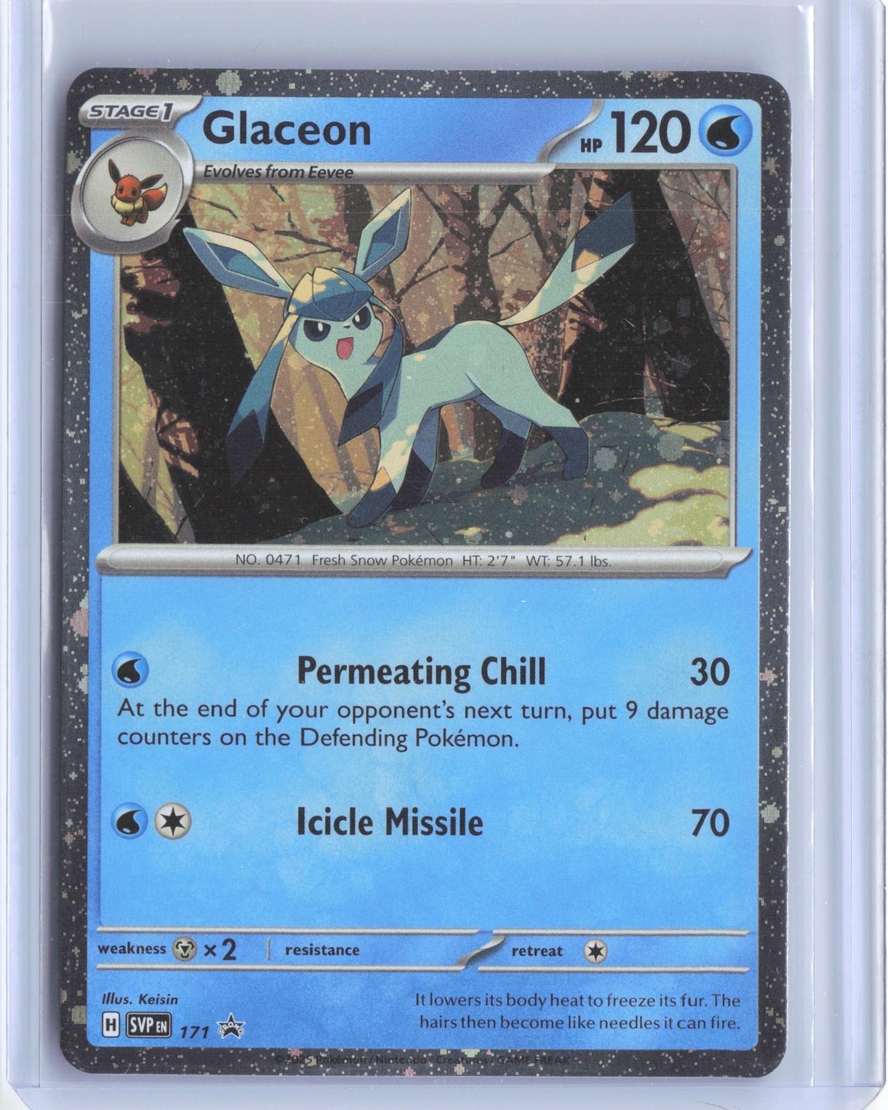 Glaceon (Cosmos Holo) 171 Holo Promo Scarlet & Violet Promo Pokemon TCG Card