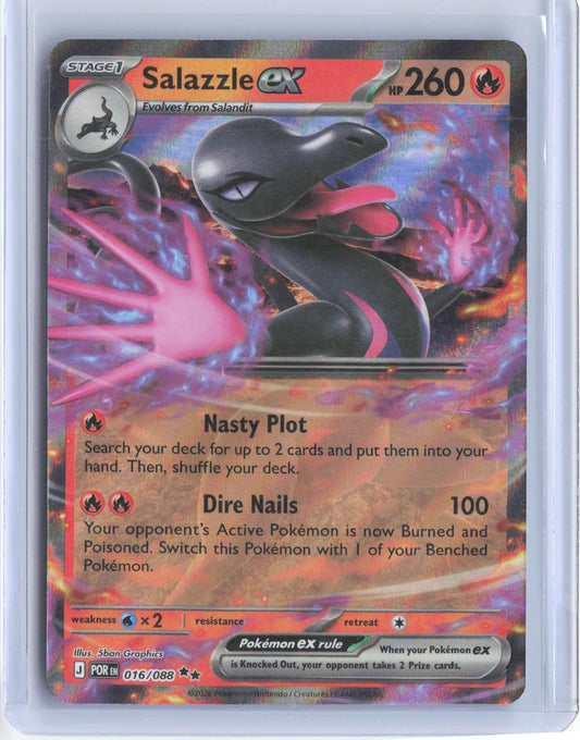 Salazzle ex 016/088 Double Rare Perfect Order Pokemon Holo