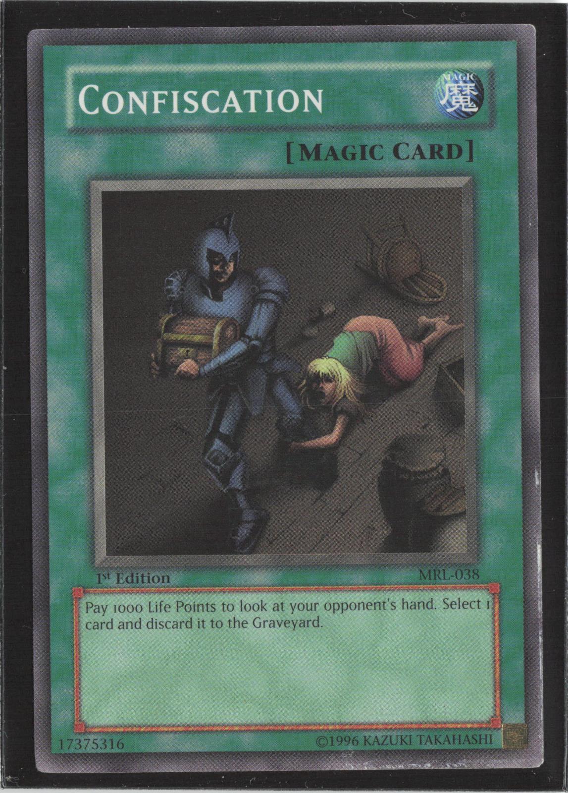 Confiscation MRL-038 Super Rare Magic Ruler Yu-Gi-Oh 1st Edition