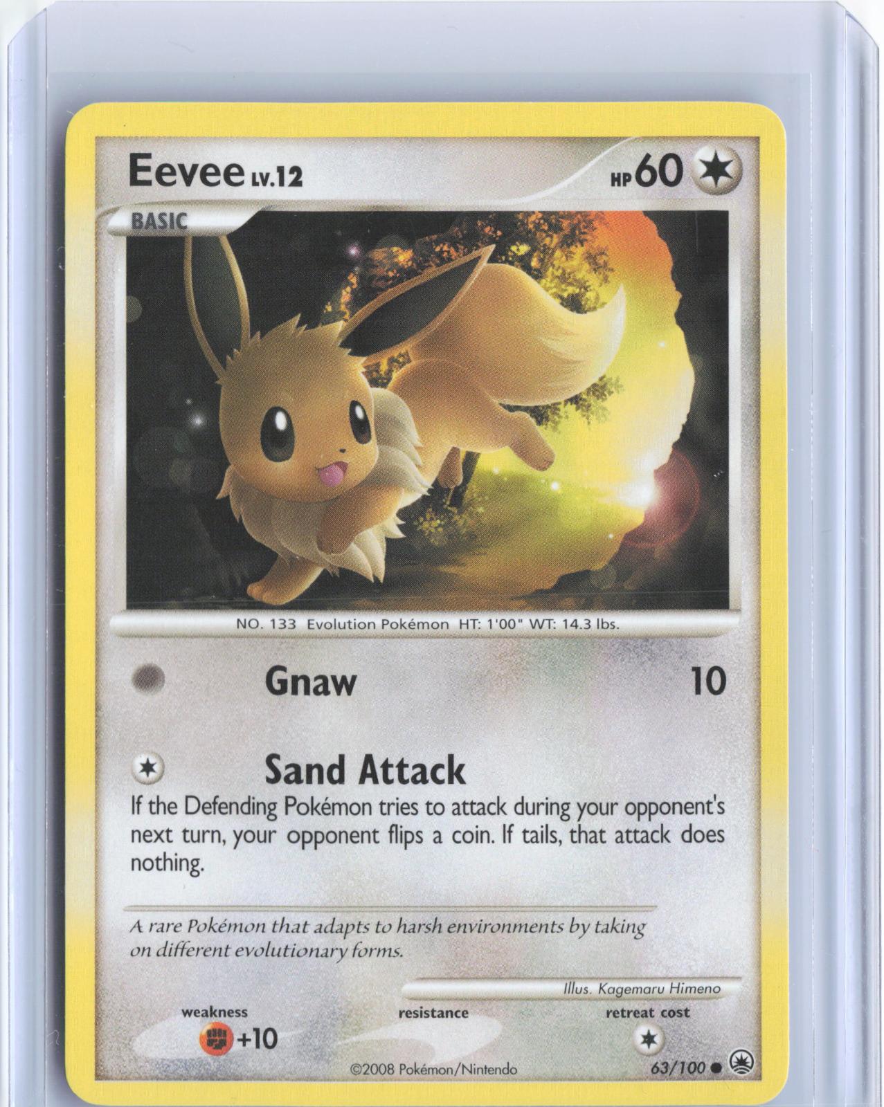 Eevee 63/100 Common Majestic Dawn Pokemon TCG Card